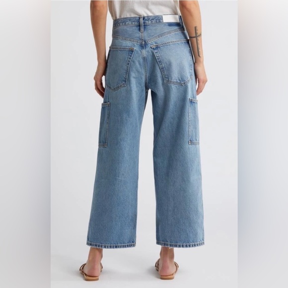 Re/Done The Shortie Wide Leg Jeans, Size 29 - Picture 2 of 5
